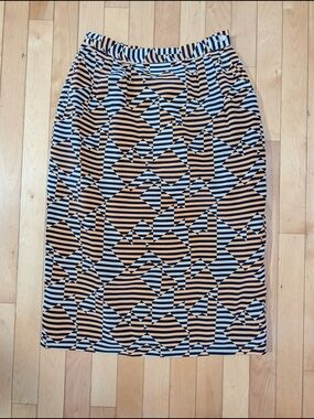Vtg Bill Haire Silk Skirt